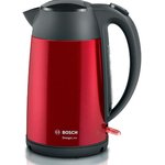 Чайник электрический Bosch TWK3P424 1.7л. 2400Вт красный (корпус: нержавеющая сталь)