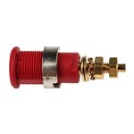 23.3020-22, Red Female Banana Socket, 4 mm Connector, Solder Termination, 32A ...
