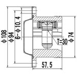 DCV661006, К-кт ШРУСа VW BORA 98-05, GOLF IV 97-06, LUPO 99-05, POLO 99- ...