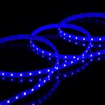 Светодиодная лента MAKSILED 12В, 4.8Вт/м, 60SMD(2835)/м, IP65, 65лм/м, синий ...