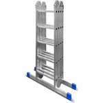 Алюминиевая лестница-трансформер 4 секции по 5 ступеней LT455