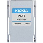 Ssd накопитель KIOXIA Enterprise SSD 2,5"(SFF), PM7-R, 3840GB, SAS 24G (SAS-4, 22,5Gbit/s), R4200/W3650MB/s, IOPS(R4K) 720K/155K, MTTF 2,5M,