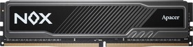 Фото 1/7 Оперативная память Apacer DDR4 8GB 3200MHz DIMM NOX Black Gaming Memory (PC4-25600) CL16 1.35V Intel XMP 2.0, Heat Sink (Retail) 1024*8