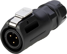 MRD-BN04-M17-00, CIRCULAR CONN, PLUG, 4POS, CABLE