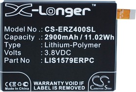 Фото 1/4 Аккумулятор CameronSino CS-ERZ400SL для Sony Xperia Z3+ Dual E6533 3.8V 2900mAh