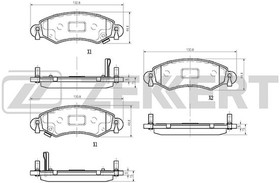 bs-1239, Колодки торм. диск. передн. Suzuki Wagon R (MM) 00- Opel Agila A 00- Subaru Justy (G3X) 03- (замен