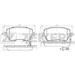 bs-1248, Колодки торм. диск. передн. Opel Agila B 08- Suzuki Splash (EX) 08- ...