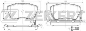 bs-1248, Колодки торм. диск. передн. Opel Agila B 08- Suzuki Splash (EX) 08- Swift (MZ EZ) 05-