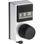15A31B010, 17.7mm Black Potentiometer Knob for 6.35mm Shaft Splined, 15A31B010
