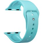 47127, Deppa Ремешок Band Silicone для Apple Watch 38/40 mm, силиконовый, мятный