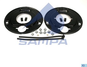070.558, Щиток BPW барабана тормозного пылезащитный (комплект на ось) SAMPA
