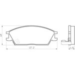 02302148, Колодки тормозные дисковые к-т с мех. индикатором износа Hyundai ...