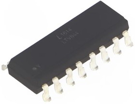 Фото 1/2 LTV-844S, Оптоизолятор 5кВ 4-х канальный транзисторный выход 16-SMD
