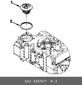 5257077, уплотнение термостата, .5257077
