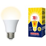 LED-A60-9W/ 3000K/E27/FR/NR Лампа светодиодная. Форма A, матовая UL-00005622
