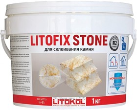 Фото 1/4 Litofix Stone эпоксидный клей для камня 1,0 kg bucket 483700002