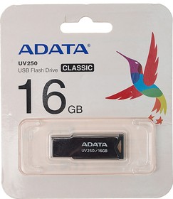 Фото 1/10 Флеш Диск USB2 16GB AUV250-16G-RBK ADATA