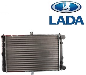 Фото 1/2 Радиатор охлаждения (2-рядный) ВАЗ-21083, 21099, 2114, 2115 инж. LADA 21082130101200