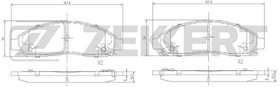 bs-1856, Колодки торм. диск. передн. Isuzu D-Max 02- Mitsubishi Lancer X 08- Great Wall Hover H2 06-