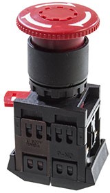 Photo 1/9 BBG10-AE-K04, Button AE d22mm Mushroom s/f red 240V