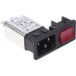 6A, 250 V ac Male Snap-In IEC Filter 2 Pole BZM27/A0620/59B None Fuse