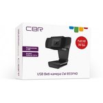 CBR CW 855FHD Black, Веб-камера с матрицей 3 МП, разрешение видео 1920х1080 ...