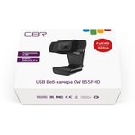 CBR CW 855FHD Black, Веб-камера с матрицей 3 МП, разрешение видео 1920х1080 ...