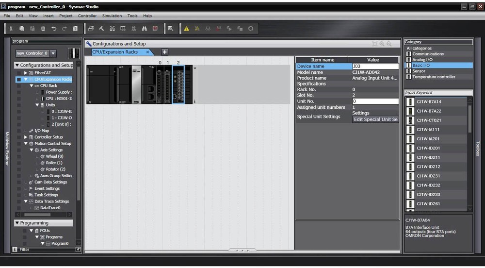 SYSMAC-SE201L, Sysmac Studio Full Edition Programming Software