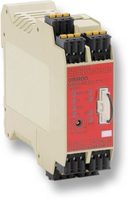 Фото 1/2 G9SX-AD322-T15-RC DC24, Single/Dual-Channel Safety Relay, 24V, 3 Safety Contacts