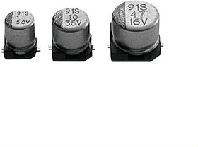 16HT101MLC6,3X5,4EC, Конденсатор электролитический SMD 100мкФ 16В 6,3x5,4мм
