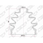 C1007, Пыльник шруса наружный NISSAN BLUEBIRD SYLPHY QNG10 00-05/ALMERA N15 ...