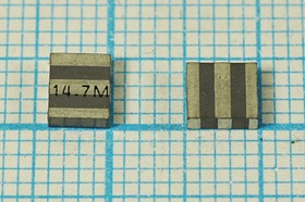 Керамические резонаторы 14.74МГц SMD 4.7x4.1мм с тремя контактами; №пкер 14740 \C04741C3\\4000\ \ZTTCS14,74MX\3C