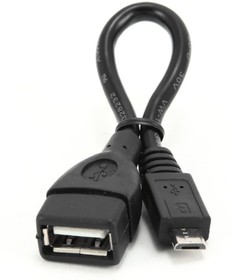 Фото 1/7 Кабель-переходник USB 2.0 OTG USBAF/MicroBM 0.15м пакет A-OTG-AFBM-001