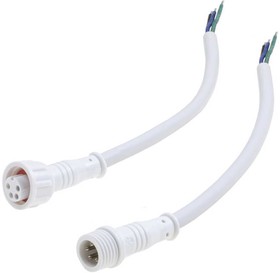 BLHK12-4PW, Разъемы герметичные кабельные (штекер-гнездо) , 4 контакта, IP67, 5 А, 250 В, белые