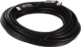 Фото 1/4 Кабель Cablexpert DisplayPort v1.2 10м черный экран пакет CC-DP2-10M