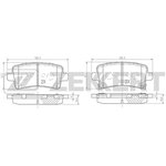 bs-2112, Колодки торм. диск. задн. Chevrolet Malibu (V300) 12- Opel Insignia 08- ...