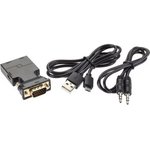 VCOM CA337A Переходник VGA(M)+audio+microUSB --  HDMI(F)1080*60Hz ...