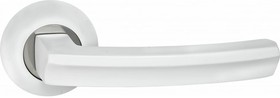 Дверная ручка (матовый супер белый; хром блестящий) INAL 550-08 MSW/CP