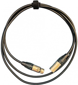 УТ0002212, GS-PRO XLR3F-XLR3M 2 метра балансный микрофонный кабель (черный)