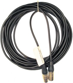 УТ0001929, GS-PRO XLR3F-XLR3M 10 метров балансный микрофонный кабель (черный)