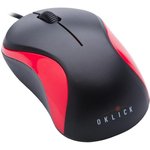 M-288, Мышь компьютерная Oklick 115S ч/кр оптичес (1200dpi) USB для ноутбука 2but