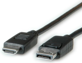11.04.5780-10, Male DisplayPort to Male HDMI, PVC Cable, 1m