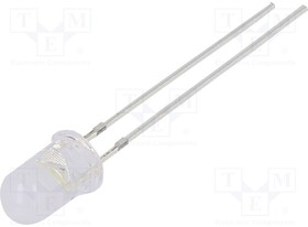 OSWWD251A5A, LED; 5mm; white; 4200?5800mcd; 100°; Front: convex; 2.9?3.4V