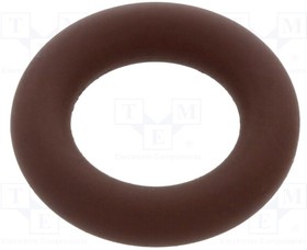 O-7X2.5-80-FPM-BR, Прокладка O-ring; FPM; D: 2,5мм; Oвнутр: 7мм; коричневый; -20-200°C