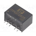 ITP0312S05, Isolated DC/DC Converters - Through Hole DC-DC, 3W, 4:1 Input, SIP6