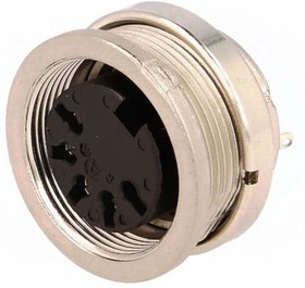 Фото 1/7 T 3363 010, C 091 A 5 Pole M16 Din Socket, DIN 41524, 4A, 100 V IP40, Screw Lock, Female, Panel Mount