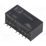 ITX1205S, Isolated DC/DC Converters - Through Hole DC-DC, 6W, 2:1 INPUT, SIP