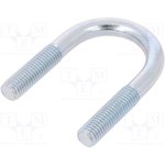 CB10.35.71(1"), U-bolt; B; 1.5; steel; zinc; Thread len: 34mm; for fixing pipes
