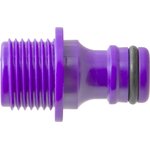 Штуцер под коннектор с наружней резьбой 1/2", пластик ДС.070873.ИМ