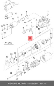 10451980, Бендикс стартера